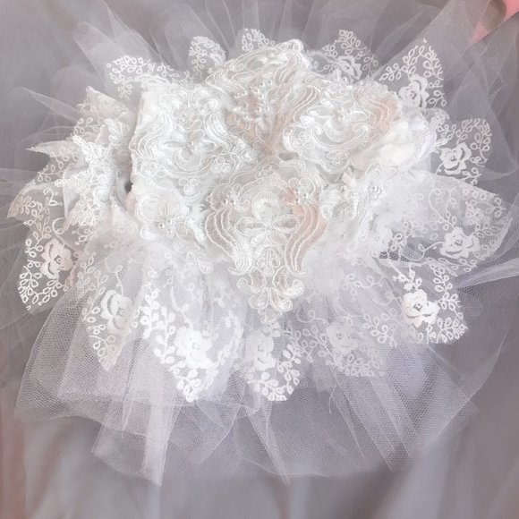 baby girl white lace romper set - Picture 9 of 9